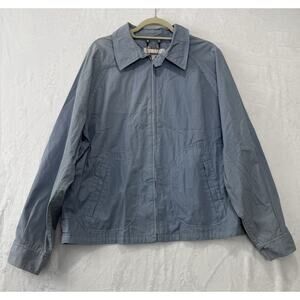 Vintage McGregor Men’s Drizzler Sport Jacket Long Sleeve Zip Solid Blue Size XL